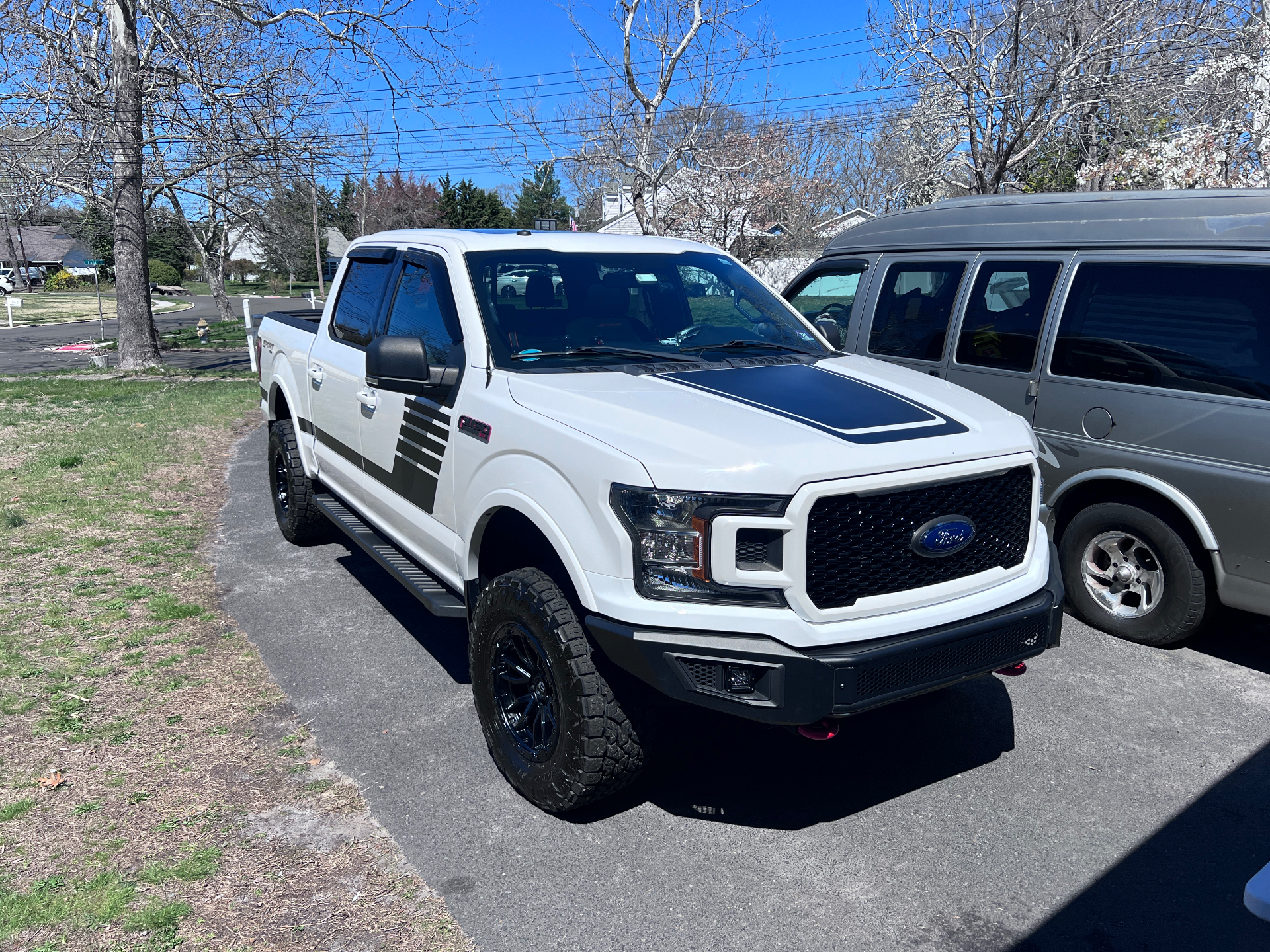 Detailed white Ford F-150 truck